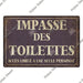 Quirky Retro Toilet Metal Wall Art for Vintage Bathroom Decor