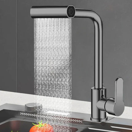 Stainless Steel Kitchen Faucet with 360° Rotating Spray Head