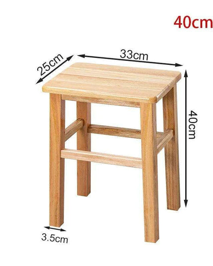 Rustic Kids' Round Wooden Bench - Stylish Multi-Use Stool for Home Decor