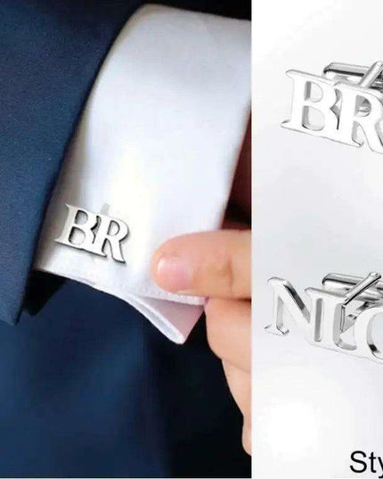 Personalized Stainless Steel Cufflinks for Men - Custom Engraved Elegance for Weddings and Gifts