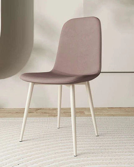 Chic White Leather Dining Chair for Upscale Aesthetics