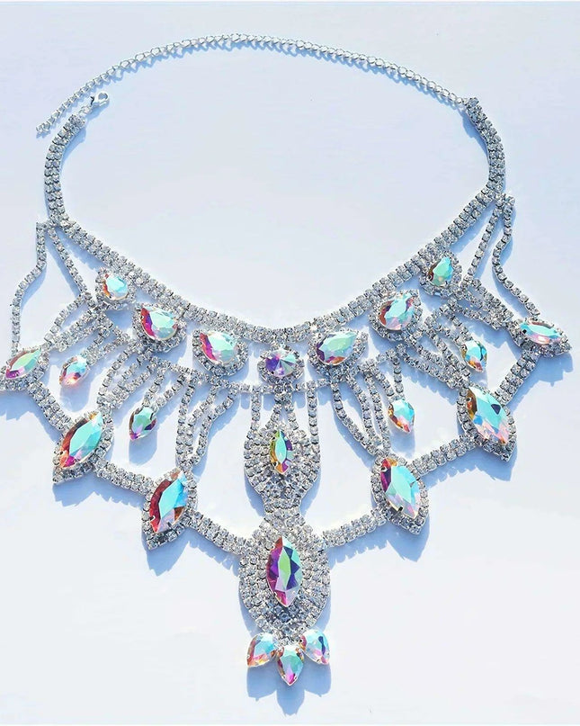 Radiant Crystal Statement Necklace for Special Occasions