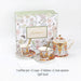 Regal Palace-Inspired Bone China Tea Set with Exquisite Ceramic Cups and Saucers