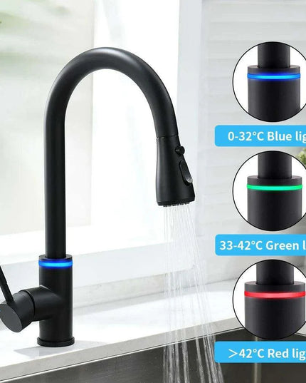 Smart Touch Sensor-Enabled Rotating Kitchen Faucet with Innovative Design