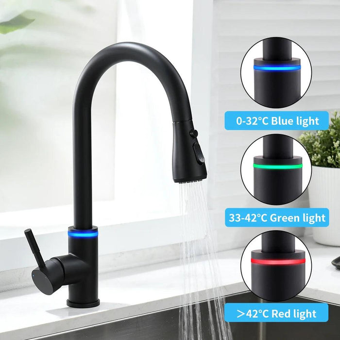 Innovative Sensor Rotating Kitchen Faucet with Smart Touch Technology