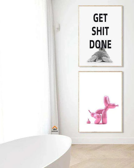 Custom Elegant Nude Canvas Art for a Luxurious Bathroom Retreat