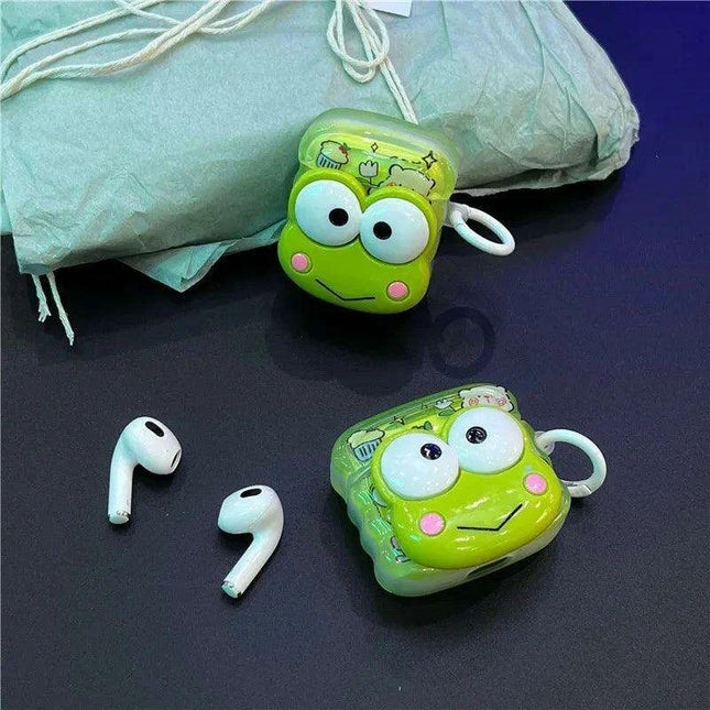 Charming Sanrio 3D Keroppi AirPods & Pro Case - Fun and Reliable Earphone Protector