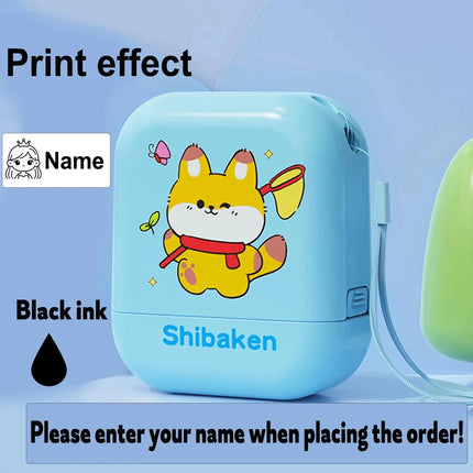 Punaline Custom Kids Name Stamp - Eco-Friendly Ink, Personalized Seal