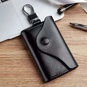 Sophisticated Leather Key Organizer and Wallet Combo