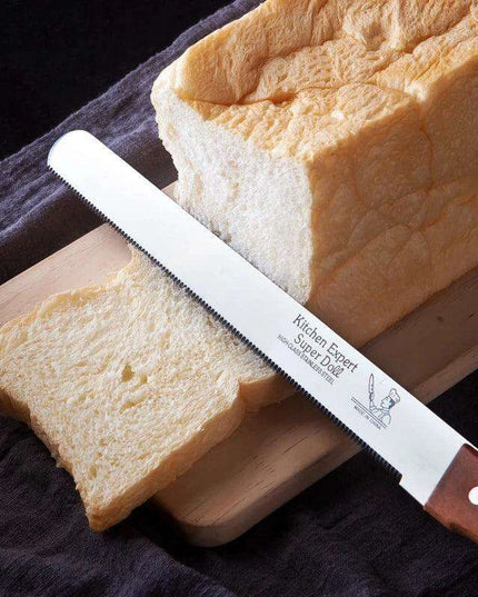 Ergonomic Wooden Handle Stainless Steel Slicing Knife Set - 4 Sizes for Ultimate Versatility