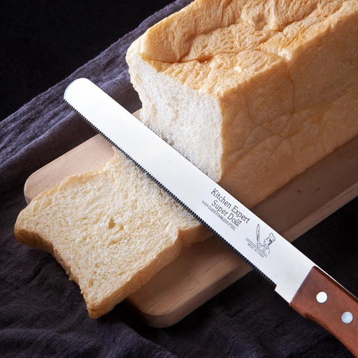 Ergonomic Wooden Handle Stainless Steel Slicing Knife Set - 4 Sizes for Ultimate Versatility