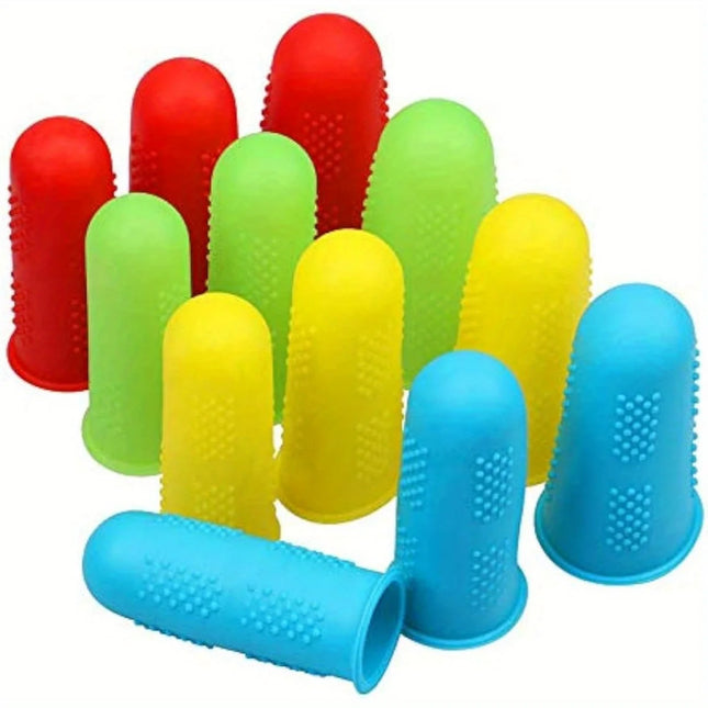 Shop1102682324 Silicone Hot Glue Gun Finger Caps - Heat-Resistant, 3 S