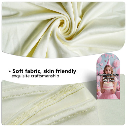Customizable Arched Photo Backdrop Cloth for Events