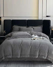 Dark Grey / Queen (4pcs) / Flat Bed Sheet