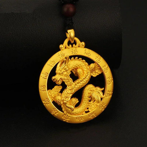 24K Yellow Gold Prosperity Pig Pendant: Pure 999 Gold Charm