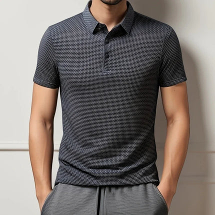 Men's Short Sleeve Polo Shirt — Breathable Summer Top