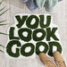 You Look Good Monogramed Microfiber Bathroom Mat