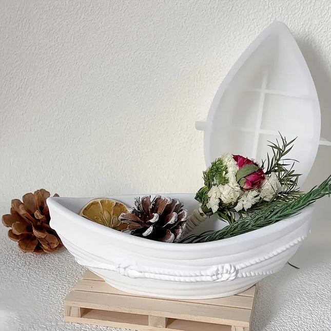 Silicone Resin Casting Mold — Rope Knot, Flower Pot & Concrete