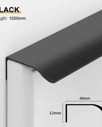 Sophisticated Black and Gold Aluminum Alloy Cabinet Handle Collection