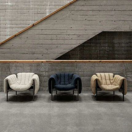 Alien Luxe PU Leather Nordic Lounge Chair: Exquisite Comfort Armchair