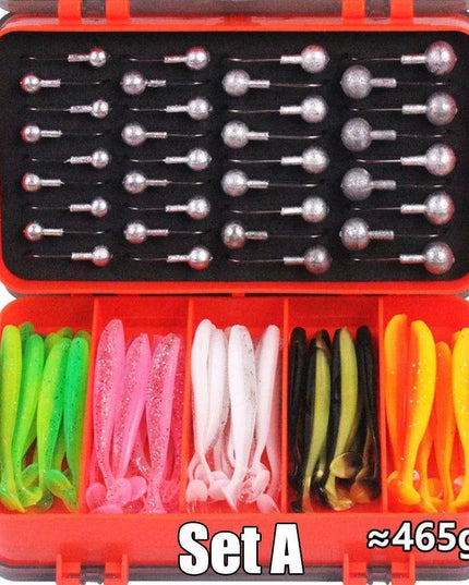 Premium Bass and Trout Fishing Tackle Box - High-Quality Hooks, Soft Bait, and Accessories for Anglers