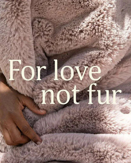 Sakura Blossom Eco-Friendly Plush Queen Size Faux Fur Throw - Marshmallow Comfort Blanket