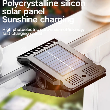 Mini Solar Clip Lamp with Motion Sensor — Outdoor Garden Light