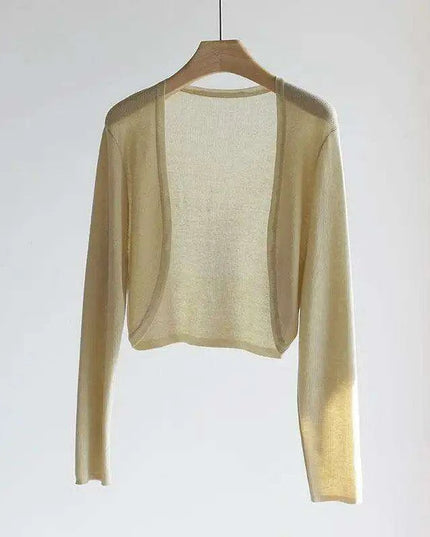 Elegant Women's Lightweight Sweetheart Cardigan for Spring/Summer Style