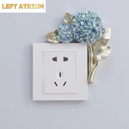 Nordic 3D Light Switch Cover Sticker – Decorative Socket Protector