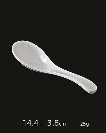 Stylish Melamine Soup Spoon for Ramen, Wontons, and Dumplings - High-Quality Kitchen Essential