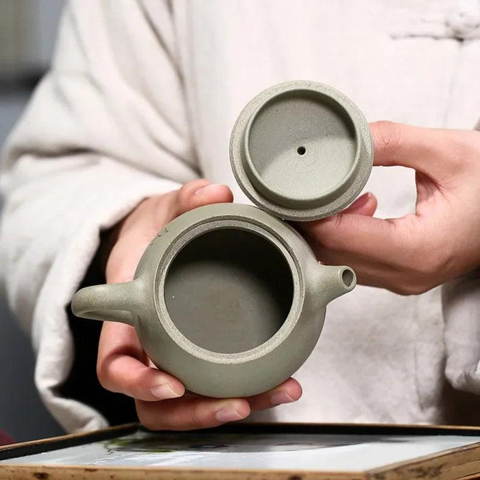 Artisan Yixing Purple Clay 200ml Teapot - A Collector's Essential for Tea Enthusiasts