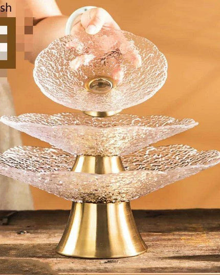 Exquisite Elevated Glass Serving Platters: Enhance Your Dining Experience