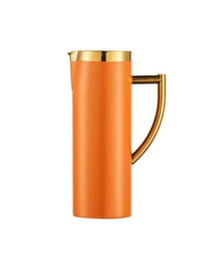 Stylish Stainless Steel Beverage Pitcher with Ice Guard and Divided Wine Insert - High Quality and Fast Shipping