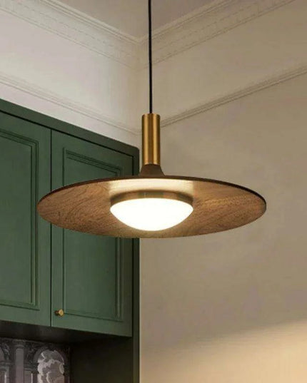 Timeless Walnut Wood LED Chandelier for Contemporary Living Spaces