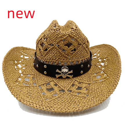 Vintage-Inspired Thick Straw Cowboy Hat