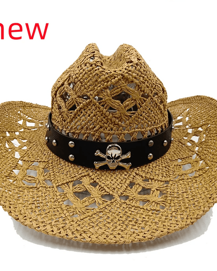 Vintage-Inspired Thick Straw Cowboy Hat