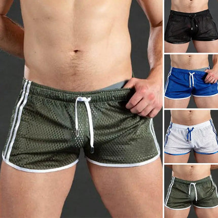 Men's Quick-Dry Mesh Sport Shorts — Elastic Waist