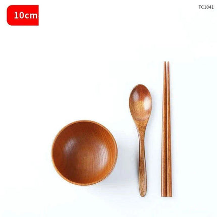 Deluxe Japanese Wooden Dining Set for Kids