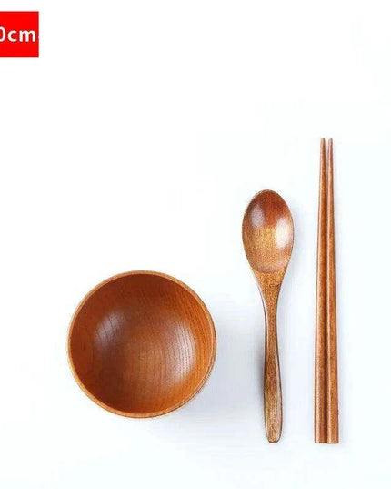 Deluxe Japanese Wooden Dining Set for Kids