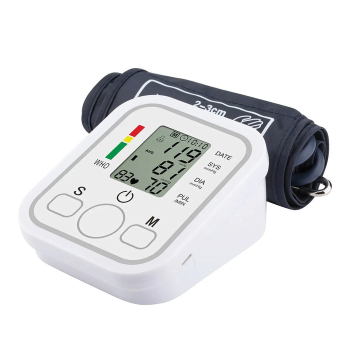 Digital Arm Blood Pressure Monitor with LCD Display and Voice Function