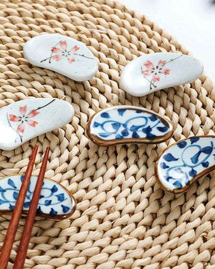 Chic Japanese Ceramic Chopstick Rest - Enhance Your Dining Experience