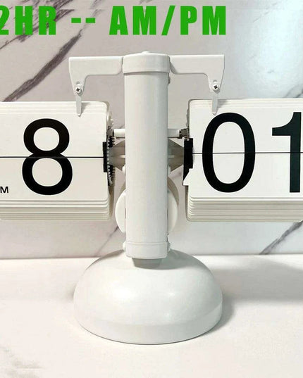 Elegant Automatic Flipping Clock - Modern Home Decor with Battery Included