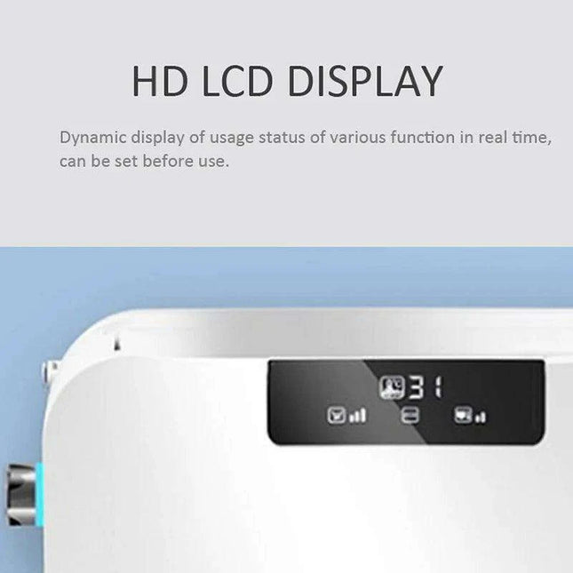 Smart EcoComfort Automatic Bidet Toilet Seat with Remote Control and Night Light