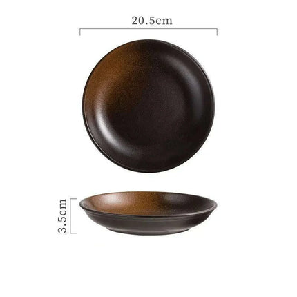 Sleek Japanese-Style Deep Ceramic Serving Bowls for Soups, Salads, and Rice Dishes