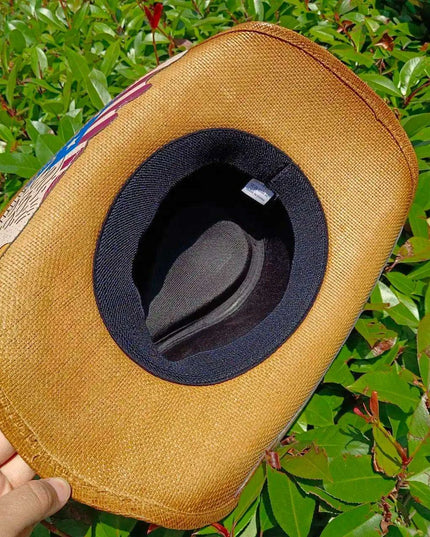 Vintage-Inspired Thick Straw Cowboy Hat