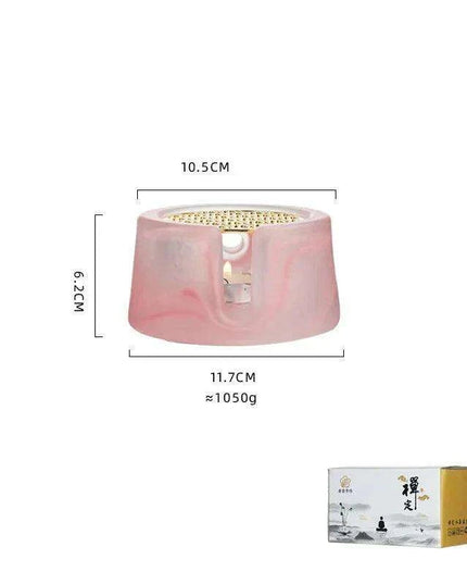 Sleek Japanese Ceramic Tea Warmer and Candle Holder for Luxurious Tea Service