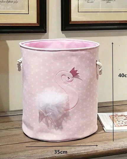 Chic Collapsible Canvas Storage Bin for Kids
