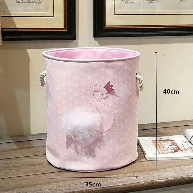 Chic Collapsible Canvas Storage Bin for Kids