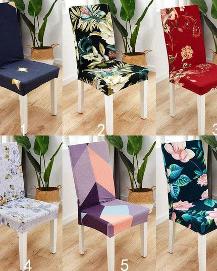 Chic Floral Stretch Dining Chair Covers for Elegant Settings