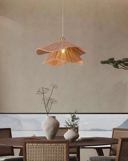 Japanese Wabi Sabi Hemp Rope Chandelier